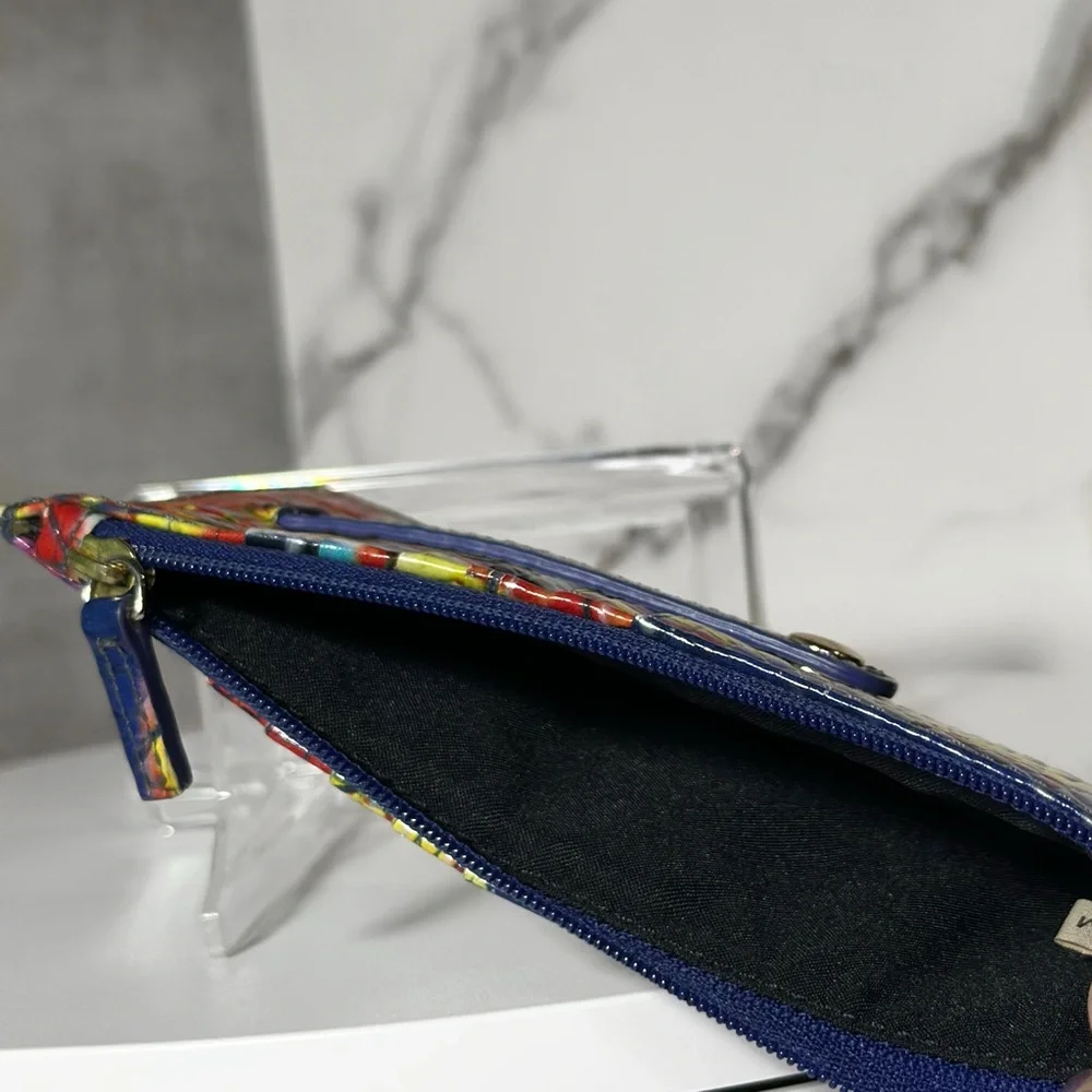 Brahmin RARE Energy Melbourne Multicolor Genuine Leather Credit Card Wallet 🌈 - Picture 5 of 8